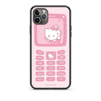 Thumbnail for iPhone 11 Pro Hello Kitten Θήκη Αγίου Βαλεντίνου από τη Smartfits με σχέδιο στο πίσω μέρος και μαύρο περίβλημα | Smartphone case with colorful back and black bezels by Smartfits