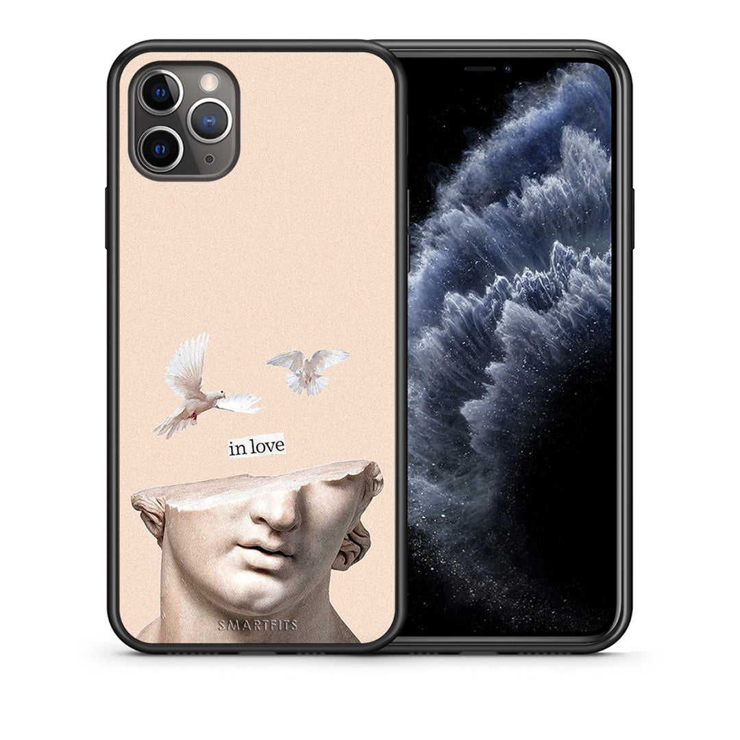 Θήκη iPhone 11 Pro In Love από τη Smartfits με σχέδιο στο πίσω μέρος και μαύρο περίβλημα | iPhone 11 Pro In Love case with colorful back and black bezels
