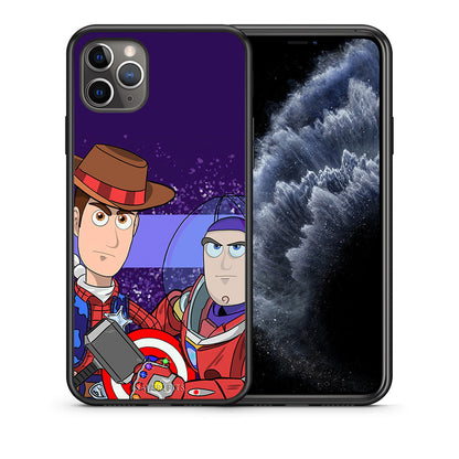 Θήκη iPhone 11 Pro Max Infinity Story από τη Smartfits με σχέδιο στο πίσω μέρος και μαύρο περίβλημα | iPhone 11 Pro Max Infinity Story case with colorful back and black bezels