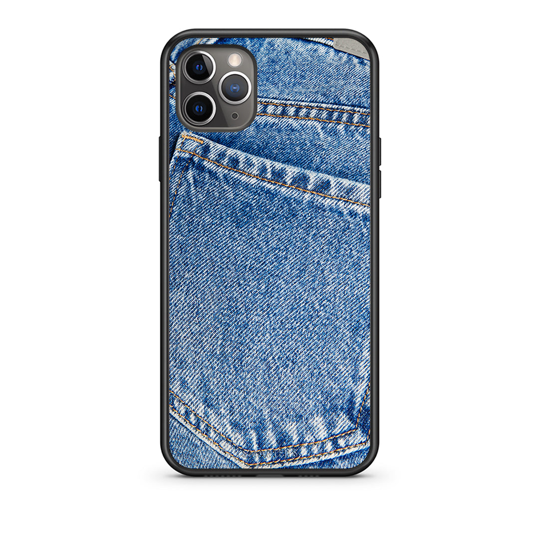 iPhone 11 Pro Jeans Pocket θήκη από τη Smartfits με σχέδιο στο πίσω μέρος και μαύρο περίβλημα | Smartphone case with colorful back and black bezels by Smartfits