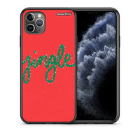 Thumbnail for Θήκη iPhone 11 Pro Jingle Xmas από τη Smartfits με σχέδιο στο πίσω μέρος και μαύρο περίβλημα | iPhone 11 Pro Jingle Xmas case with colorful back and black bezels