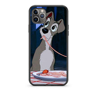 Thumbnail for iPhone 11 Pro Lady And Tramp 1 Θήκη Αγίου Βαλεντίνου από τη Smartfits με σχέδιο στο πίσω μέρος και μαύρο περίβλημα | Smartphone case with colorful back and black bezels by Smartfits