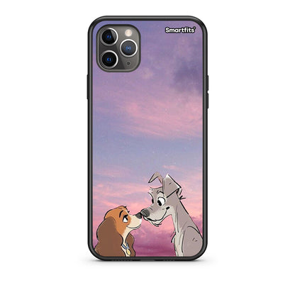 iPhone 11 Pro Max Lady And Tramp Θήκη από τη Smartfits με σχέδιο στο πίσω μέρος και μαύρο περίβλημα | Smartphone case with colorful back and black bezels by Smartfits