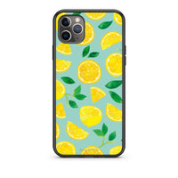 Thumbnail for iPhone 11 Pro Max Lemons θήκη από τη Smartfits με σχέδιο στο πίσω μέρος και μαύρο περίβλημα | Smartphone case with colorful back and black bezels by Smartfits