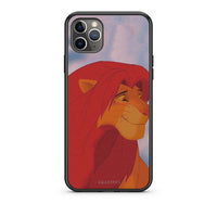 Thumbnail for iPhone 11 Pro Lion Love 1 Θήκη Αγίου Βαλεντίνου από τη Smartfits με σχέδιο στο πίσω μέρος και μαύρο περίβλημα | Smartphone case with colorful back and black bezels by Smartfits