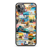 Thumbnail for iPhone 11 Pro Max Live To Travel Θήκη από τη Smartfits με σχέδιο στο πίσω μέρος και μαύρο περίβλημα | Smartphone case with colorful back and black bezels by Smartfits