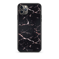 Thumbnail for 4 - iPhone 11 Pro Max  Black Rosegold Marble case, cover, bumper