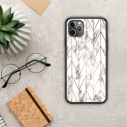 Marble Gold Geometric - iPhone 11 Pro θήκη