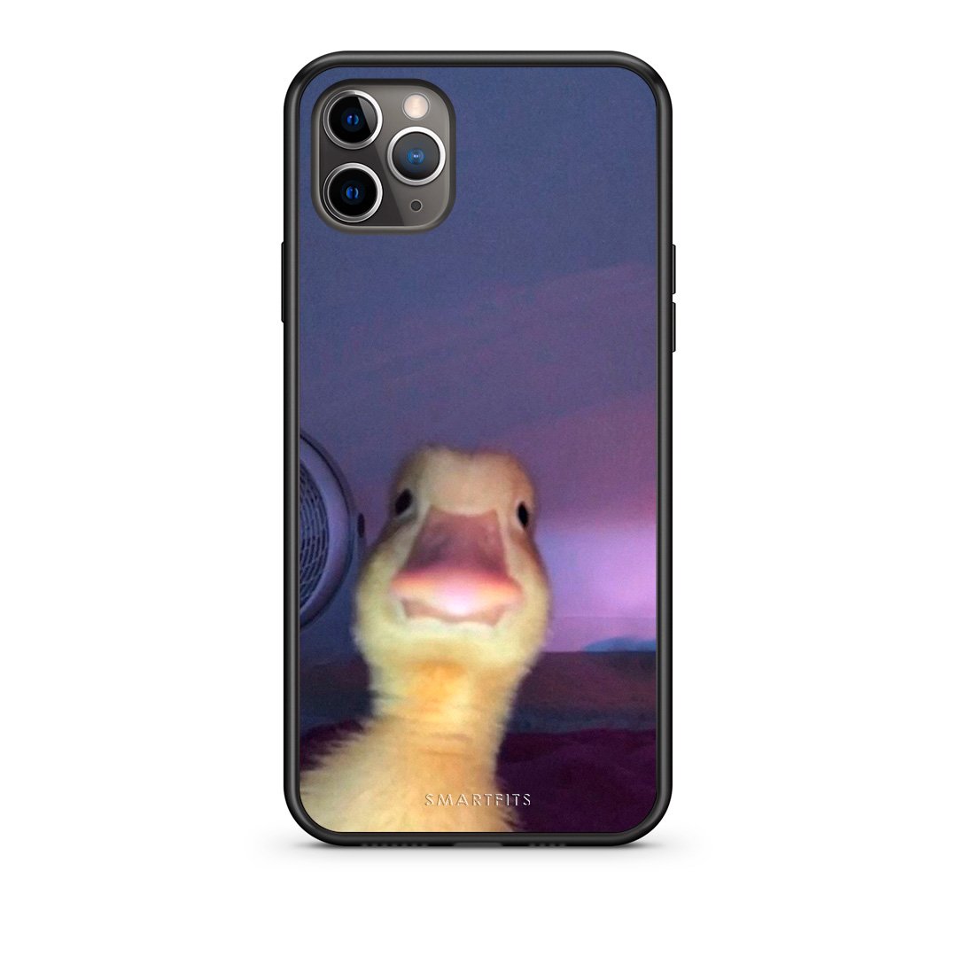 iPhone 11 Pro Max Meme Duck θήκη από τη Smartfits με σχέδιο στο πίσω μέρος και μαύρο περίβλημα | Smartphone case with colorful back and black bezels by Smartfits