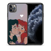 Thumbnail for Θήκη Αγίου Βαλεντίνου iPhone 11 Pro Max Mermaid Love από τη Smartfits με σχέδιο στο πίσω μέρος και μαύρο περίβλημα | iPhone 11 Pro Max Mermaid Love case with colorful back and black bezels