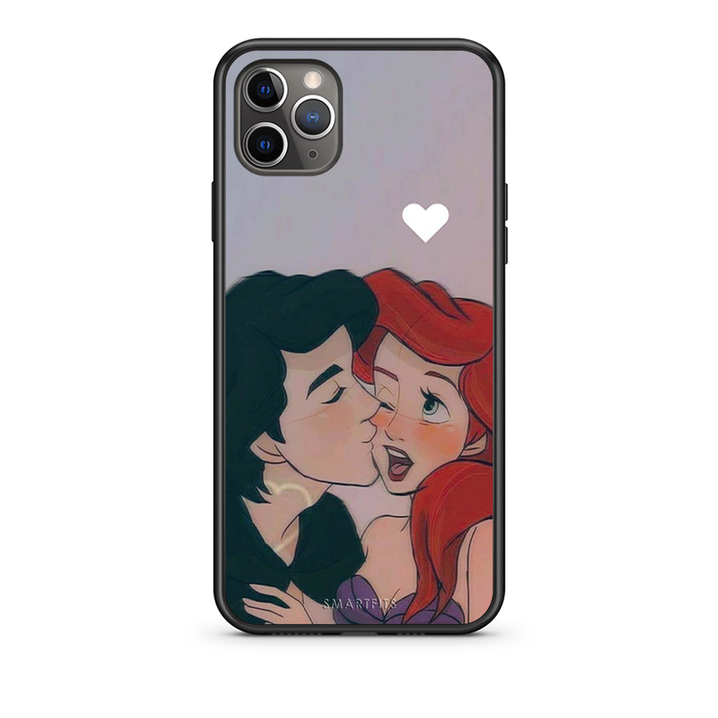 iPhone 11 Pro Max Mermaid Love Θήκη Αγίου Βαλεντίνου από τη Smartfits με σχέδιο στο πίσω μέρος και μαύρο περίβλημα | Smartphone case with colorful back and black bezels by Smartfits