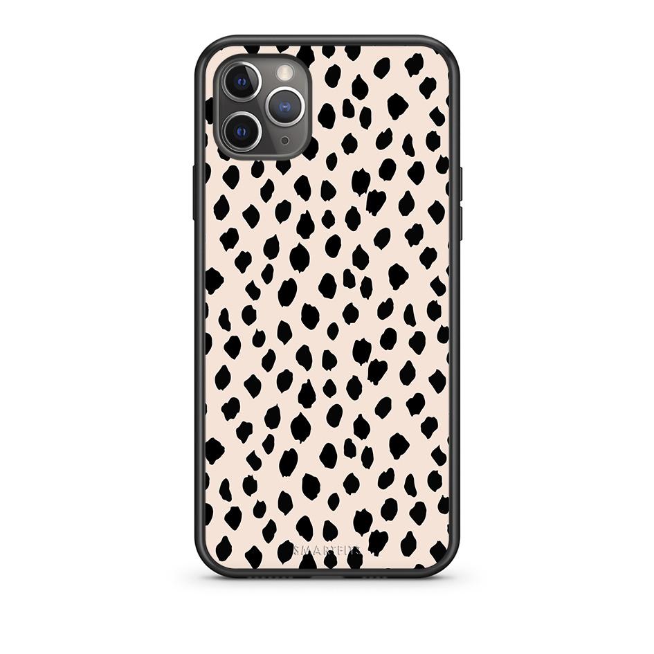 iPhone 11 Pro Max New Polka Dots θήκη από τη Smartfits με σχέδιο στο πίσω μέρος και μαύρο περίβλημα | Smartphone case with colorful back and black bezels by Smartfits