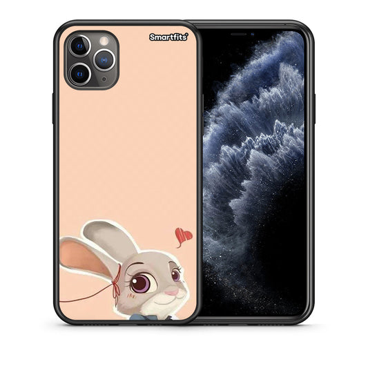 Θήκη iPhone 11 Pro Nick Wilde And Judy Hopps Love 2 από τη Smartfits με σχέδιο στο πίσω μέρος και μαύρο περίβλημα | iPhone 11 Pro Nick Wilde And Judy Hopps Love 2 case with colorful back and black bezels