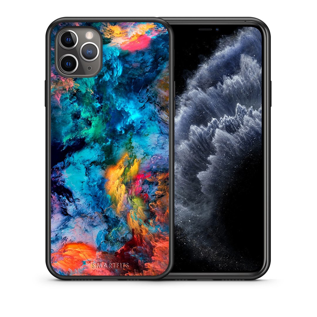 Θήκη iPhone 11 Pro Crayola Paint από τη Smartfits με σχέδιο στο πίσω μέρος και μαύρο περίβλημα | iPhone 11 Pro Crayola Paint case with colorful back and black bezels