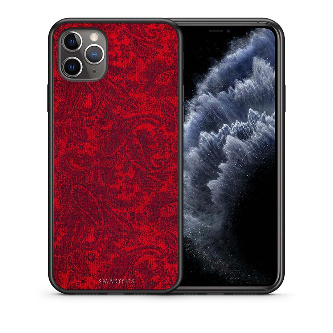 Θήκη iPhone 11 Pro Max Paisley Cashmere από τη Smartfits με σχέδιο στο πίσω μέρος και μαύρο περίβλημα | iPhone 11 Pro Max Paisley Cashmere case with colorful back and black bezels
