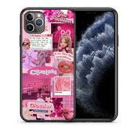 Thumbnail for Θήκη Αγίου Βαλεντίνου iPhone 11 Pro Max Pink Love από τη Smartfits με σχέδιο στο πίσω μέρος και μαύρο περίβλημα | iPhone 11 Pro Max Pink Love case with colorful back and black bezels