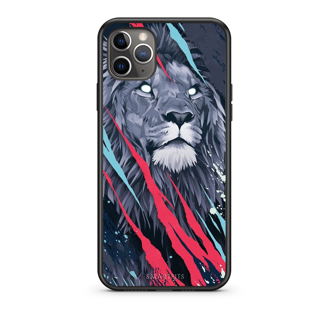 4 - iPhone 11 Pro Max Lion Designer PopArt case, cover, bumper
