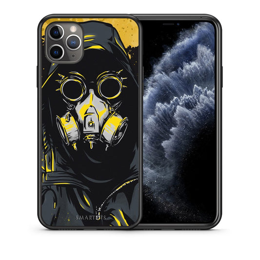 Θήκη iPhone 11 Pro Max Mask PopArt από τη Smartfits με σχέδιο στο πίσω μέρος και μαύρο περίβλημα | iPhone 11 Pro Max Mask PopArt case with colorful back and black bezels