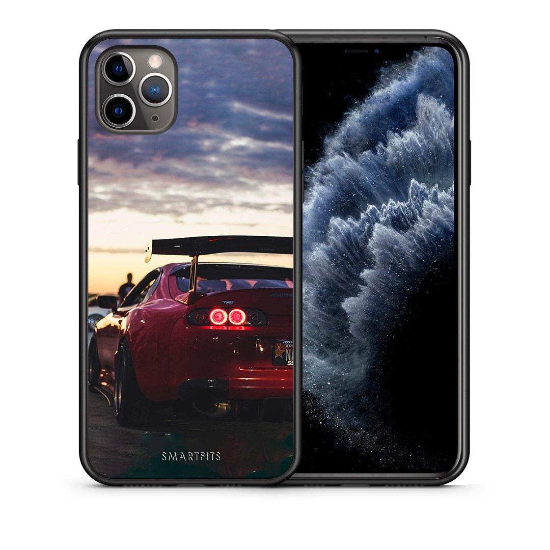 Θήκη iPhone 11 Pro Racing Supra από τη Smartfits με σχέδιο στο πίσω μέρος και μαύρο περίβλημα | iPhone 11 Pro Racing Supra case with colorful back and black bezels