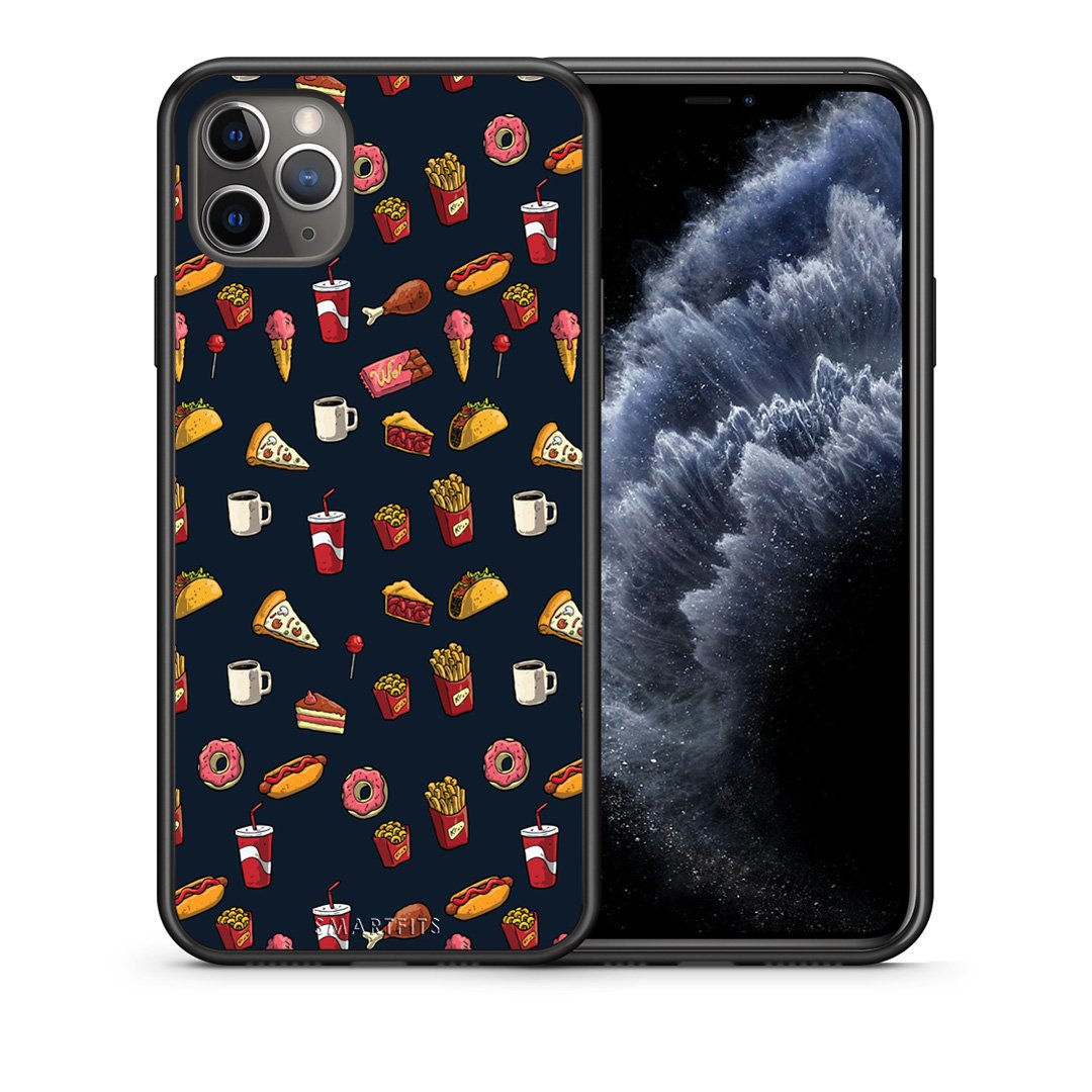 Θήκη iPhone 11 Pro Hungry Random από τη Smartfits με σχέδιο στο πίσω μέρος και μαύρο περίβλημα | iPhone 11 Pro Hungry Random case with colorful back and black bezels