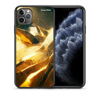 Thumbnail for Θήκη iPhone 11 Pro Real Gold από τη Smartfits με σχέδιο στο πίσω μέρος και μαύρο περίβλημα | iPhone 11 Pro Real Gold case with colorful back and black bezels
