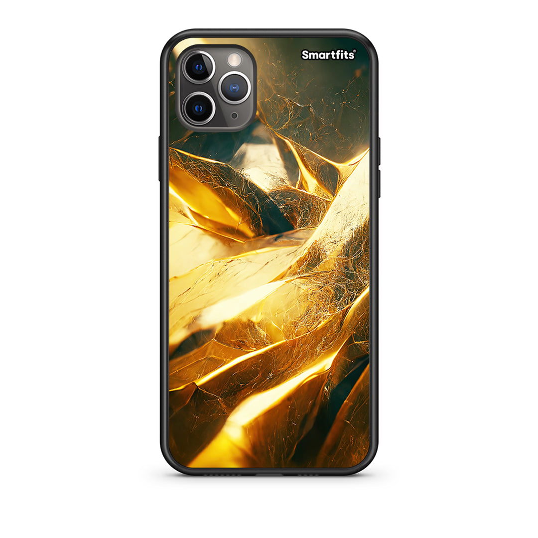 iPhone 11 Pro Real Gold Θήκη από τη Smartfits με σχέδιο στο πίσω μέρος και μαύρο περίβλημα | Smartphone case with colorful back and black bezels by Smartfits