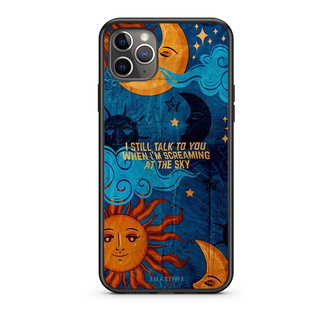 iPhone 11 Pro Max Screaming Sky θήκη από τη Smartfits με σχέδιο στο πίσω μέρος και μαύρο περίβλημα | Smartphone case with colorful back and black bezels by Smartfits