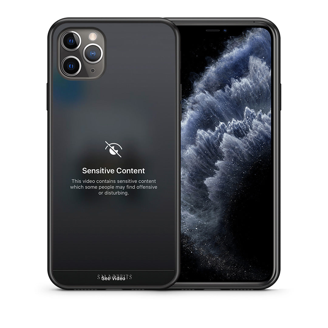 Θήκη iPhone 11 Pro Sensitive Content από τη Smartfits με σχέδιο στο πίσω μέρος και μαύρο περίβλημα | iPhone 11 Pro Sensitive Content case with colorful back and black bezels