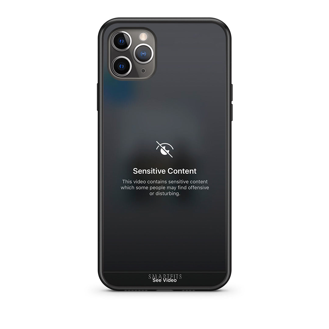 iPhone 11 Pro Max Sensitive Content θήκη από τη Smartfits με σχέδιο στο πίσω μέρος και μαύρο περίβλημα | Smartphone case with colorful back and black bezels by Smartfits