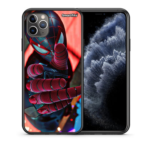 Θήκη iPhone 11 Pro Max Spider Hand από τη Smartfits με σχέδιο στο πίσω μέρος και μαύρο περίβλημα | iPhone 11 Pro Max Spider Hand case with colorful back and black bezels