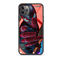 Thumbnail for iPhone 11 Pro Max Spider Hand Θήκη από τη Smartfits με σχέδιο στο πίσω μέρος και μαύρο περίβλημα | Smartphone case with colorful back and black bezels by Smartfits