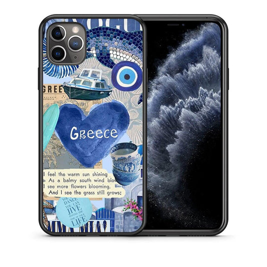 Θήκη iPhone 11 Pro Max Summer In Greece από τη Smartfits με σχέδιο στο πίσω μέρος και μαύρο περίβλημα | iPhone 11 Pro Max Summer In Greece case with colorful back and black bezels