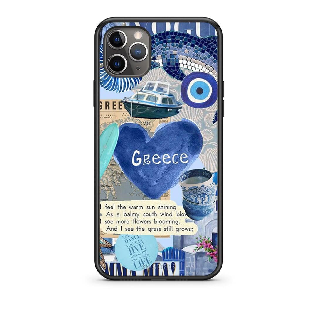 iPhone 11 Pro Max Summer In Greece Θήκη από τη Smartfits με σχέδιο στο πίσω μέρος και μαύρο περίβλημα | Smartphone case with colorful back and black bezels by Smartfits