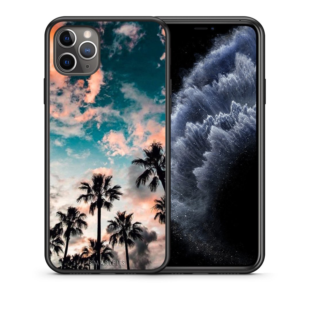 Θήκη iPhone 11 Pro Sky Summer από τη Smartfits με σχέδιο στο πίσω μέρος και μαύρο περίβλημα | iPhone 11 Pro Sky Summer case with colorful back and black bezels
