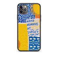 Thumbnail for iPhone 11 Pro Sunset Memories Θήκη από τη Smartfits με σχέδιο στο πίσω μέρος και μαύρο περίβλημα | Smartphone case with colorful back and black bezels by Smartfits