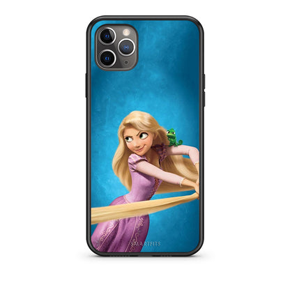 iPhone 11 Pro Tangled 2 Θήκη Αγίου Βαλεντίνου από τη Smartfits με σχέδιο στο πίσω μέρος και μαύρο περίβλημα | Smartphone case with colorful back and black bezels by Smartfits