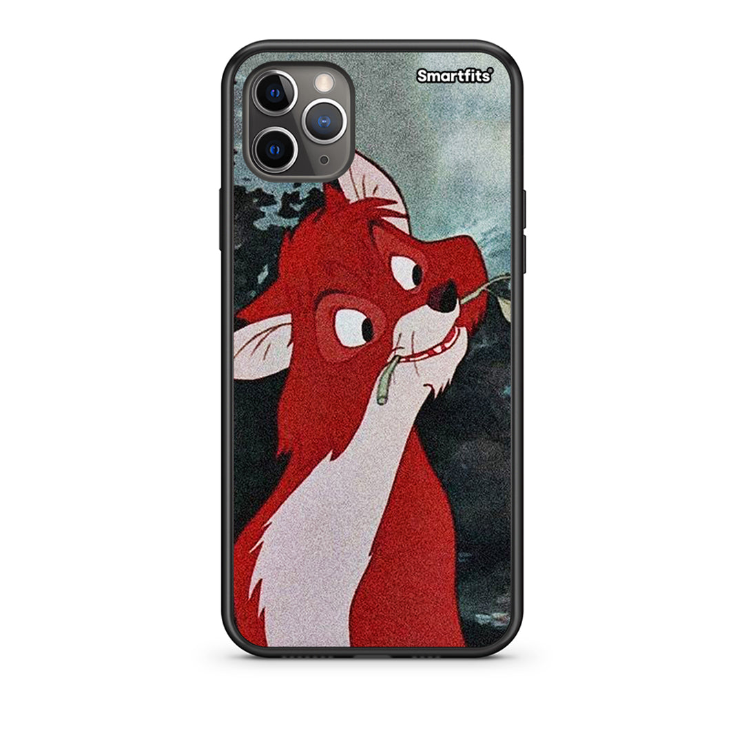 iPhone 11 Pro Max Tod And Vixey Love 1 Θήκη από τη Smartfits με σχέδιο στο πίσω μέρος και μαύρο περίβλημα | Smartphone case with colorful back and black bezels by Smartfits