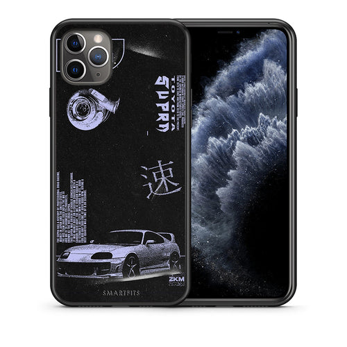 Θήκη Αγίου Βαλεντίνου iPhone 11 Pro Tokyo Drift από τη Smartfits με σχέδιο στο πίσω μέρος και μαύρο περίβλημα | iPhone 11 Pro Tokyo Drift case with colorful back and black bezels
