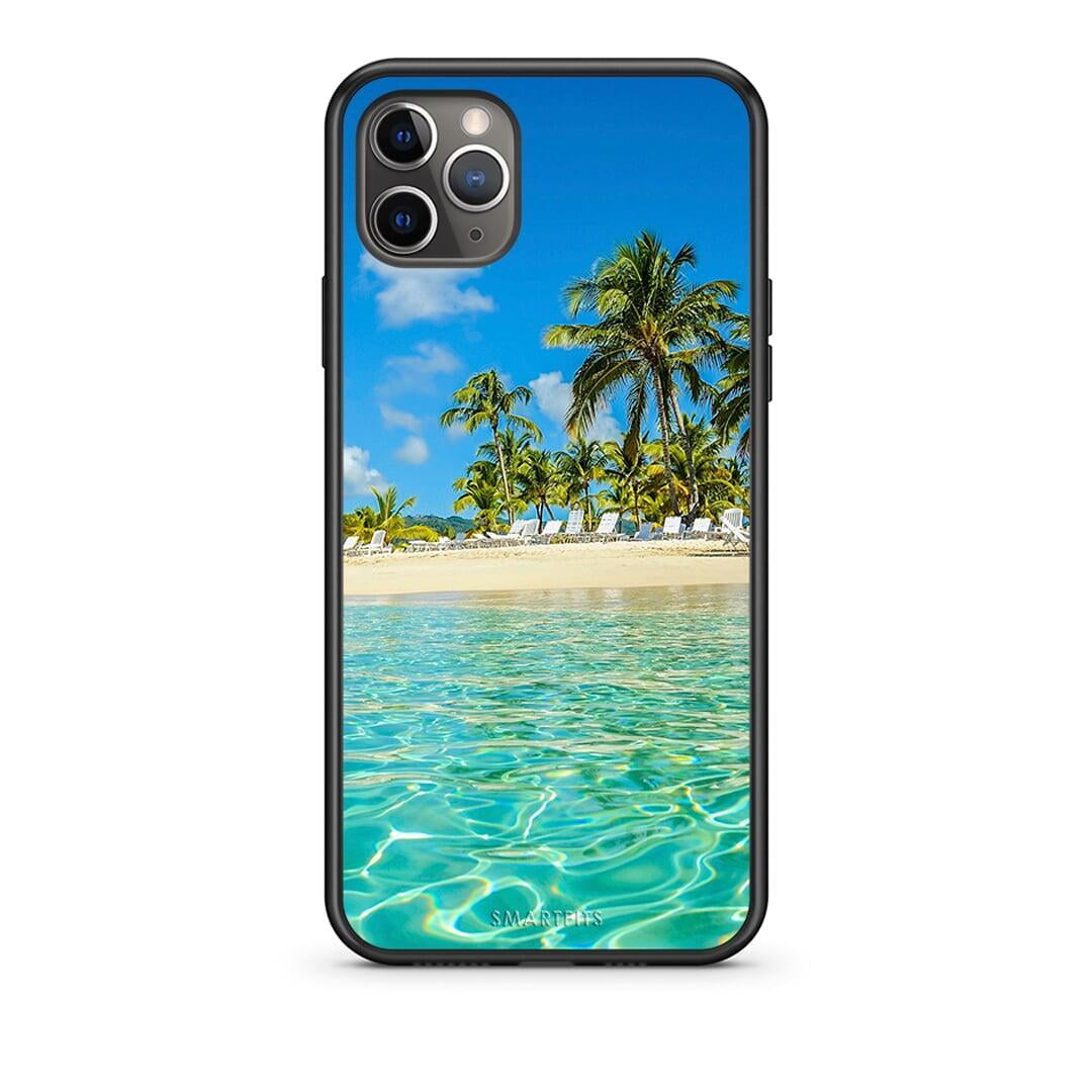 iPhone 11 Pro Tropical Vibes Θήκη από τη Smartfits με σχέδιο στο πίσω μέρος και μαύρο περίβλημα | Smartphone case with colorful back and black bezels by Smartfits