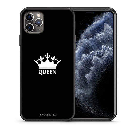 Θήκη iPhone 11 Pro Max Queen Valentine από τη Smartfits με σχέδιο στο πίσω μέρος και μαύρο περίβλημα | iPhone 11 Pro Max Queen Valentine case with colorful back and black bezels