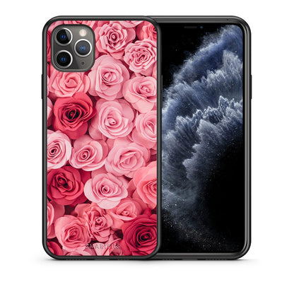 Θήκη iPhone 11 Pro RoseGarden Valentine από τη Smartfits με σχέδιο στο πίσω μέρος και μαύρο περίβλημα | iPhone 11 Pro RoseGarden Valentine case with colorful back and black bezels