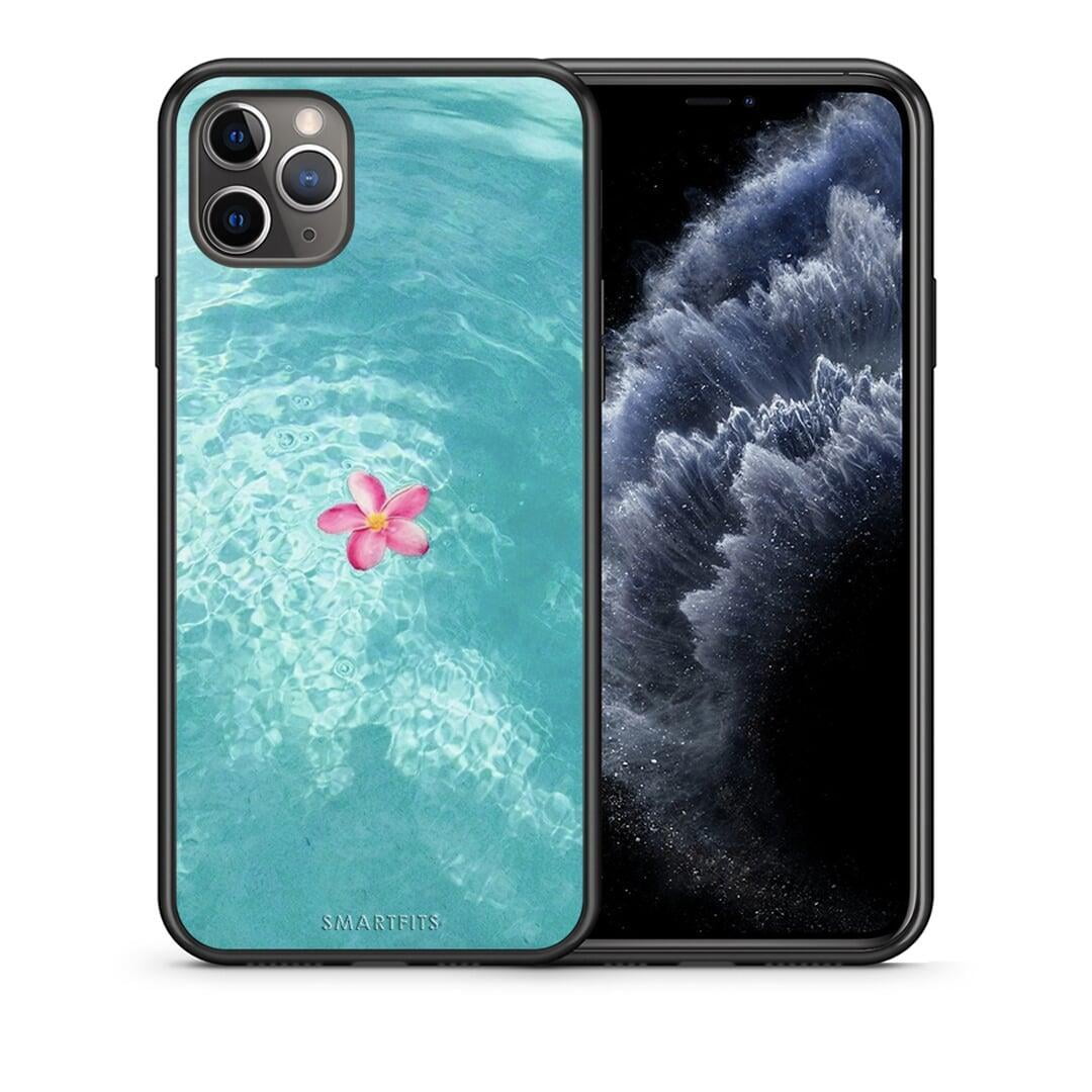Θήκη iPhone 11 Pro Max Water Flower από τη Smartfits με σχέδιο στο πίσω μέρος και μαύρο περίβλημα | iPhone 11 Pro Max Water Flower case with colorful back and black bezels