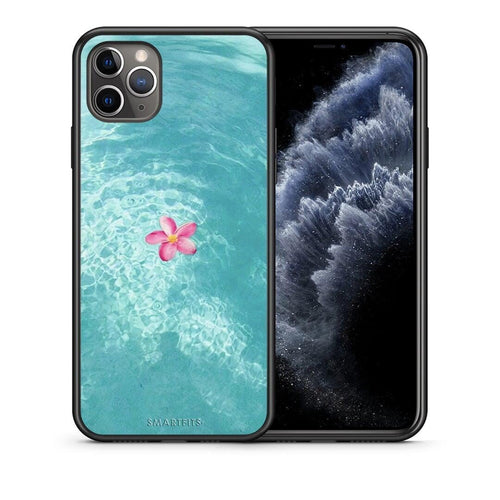 Θήκη iPhone 11 Pro Max Water Flower από τη Smartfits με σχέδιο στο πίσω μέρος και μαύρο περίβλημα | iPhone 11 Pro Max Water Flower case with colorful back and black bezels