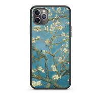Thumbnail for iPhone 11 Pro White Blossoms θήκη από τη Smartfits με σχέδιο στο πίσω μέρος και μαύρο περίβλημα | Smartphone case with colorful back and black bezels by Smartfits