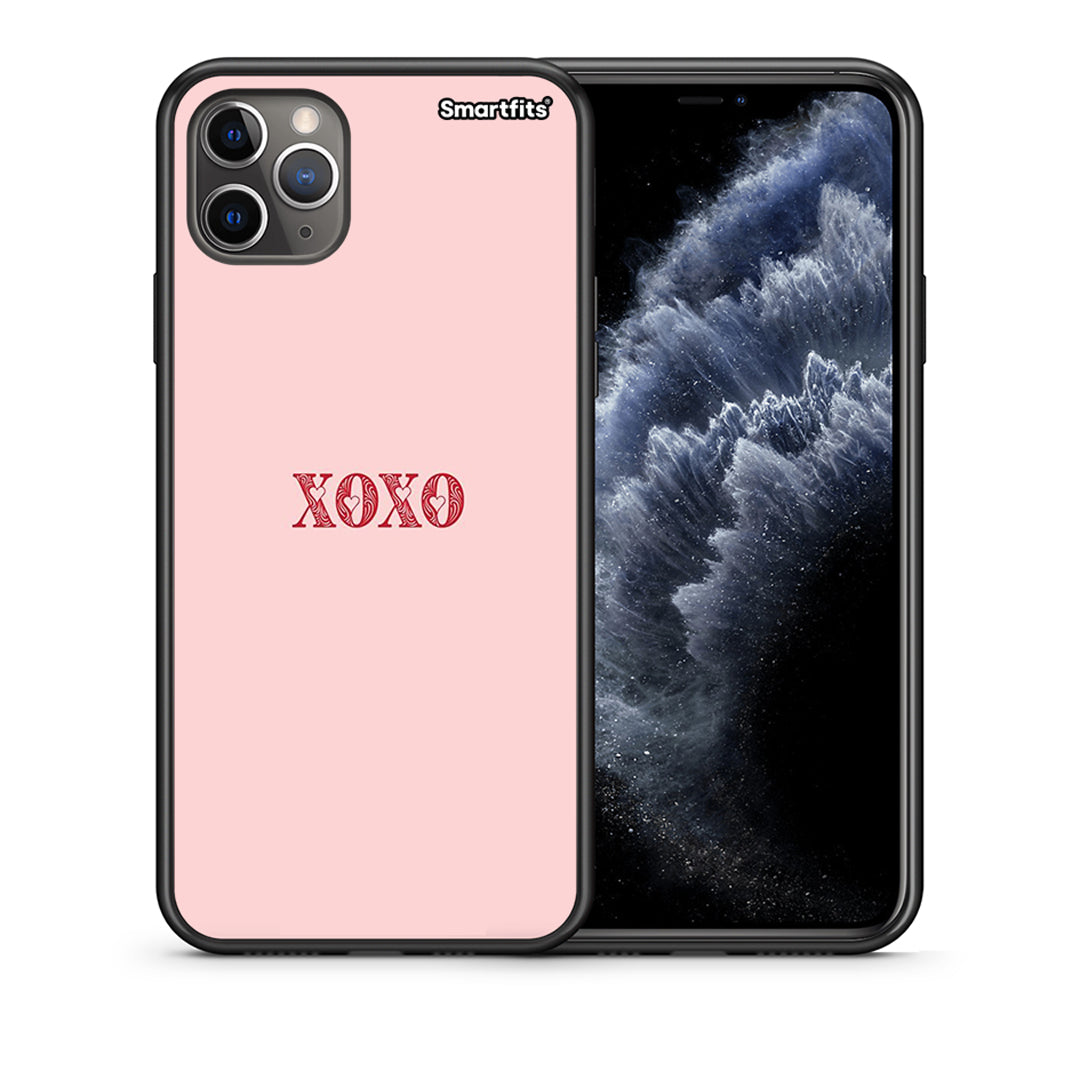Θήκη iPhone 11 Pro Max XOXO Love από τη Smartfits με σχέδιο στο πίσω μέρος και μαύρο περίβλημα | iPhone 11 Pro Max XOXO Love case with colorful back and black bezels