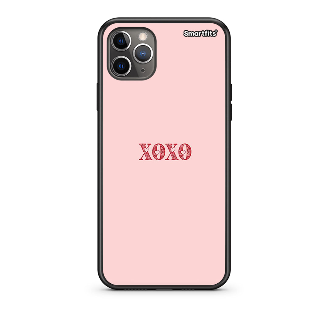iPhone 11 Pro XOXO Love Θήκη από τη Smartfits με σχέδιο στο πίσω μέρος και μαύρο περίβλημα | Smartphone case with colorful back and black bezels by Smartfits