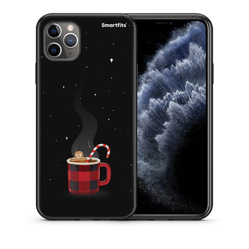 Θήκη iPhone 11 Pro Max Xmas Bathing από τη Smartfits με σχέδιο στο πίσω μέρος και μαύρο περίβλημα | iPhone 11 Pro Max Xmas Bathing case with colorful back and black bezels