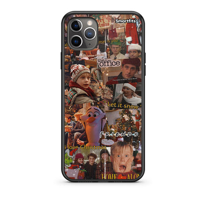 iPhone 11 Pro Max Xmas Wishes θήκη από τη Smartfits με σχέδιο στο πίσω μέρος και μαύρο περίβλημα | Smartphone case with colorful back and black bezels by Smartfits