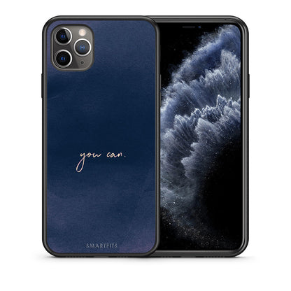 Θήκη iPhone 11 Pro Max You Can από τη Smartfits με σχέδιο στο πίσω μέρος και μαύρο περίβλημα | iPhone 11 Pro Max You Can case with colorful back and black bezels