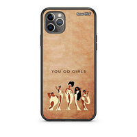 Thumbnail for iPhone 11 Pro Max You Go Girl Θήκη από τη Smartfits με σχέδιο στο πίσω μέρος και μαύρο περίβλημα | Smartphone case with colorful back and black bezels by Smartfits
